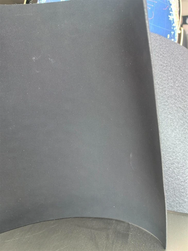 Black PU NUBUCK Synthetic Leather Fabric best