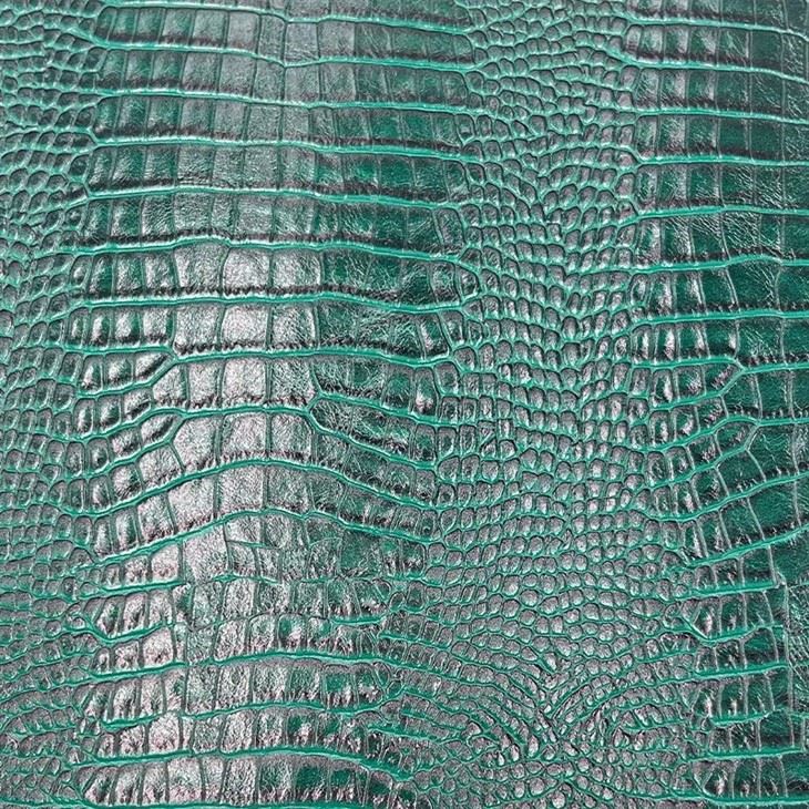 Custom Wear-Resistant Crocodile Pattern Faux Fabric PVC Leather For Bag