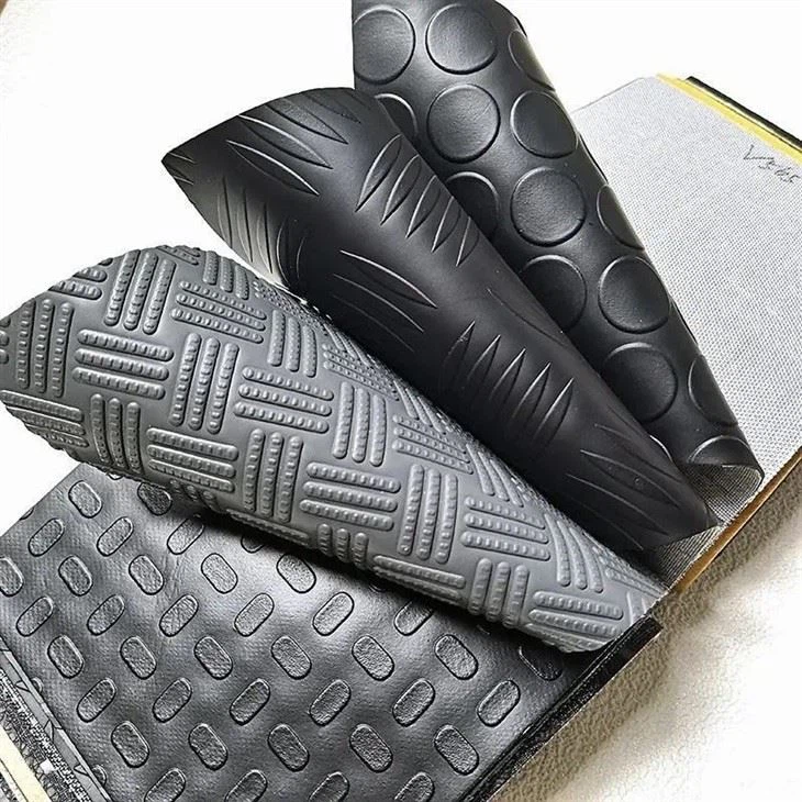 Factory Customized Non-slip Faux Leather Pvc Leather Embossed Synthetic Vinyl Leather For Car Floor