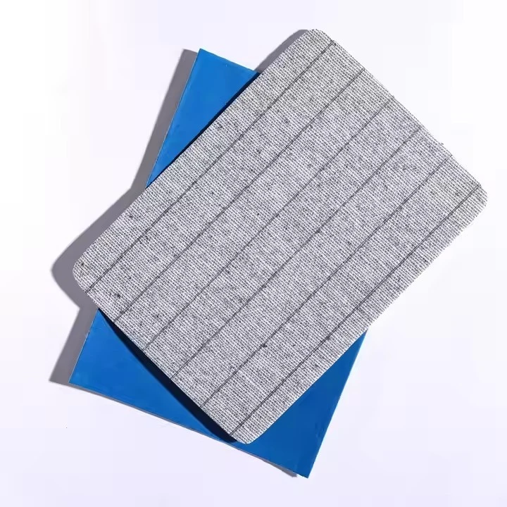 Hot Selling And Excellent Quality Non Woven Striate Insole Board With Strong Blue EVA For Footwear Blue Shoe Fabric Panel