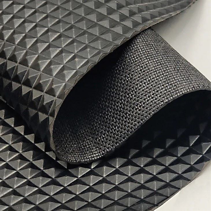 Pvc Diamond Lozenge Pattern Artificial Synthetic Leather For Car Foot Luggage Bags Ground Mat Decorate Faux Leather Fabric
