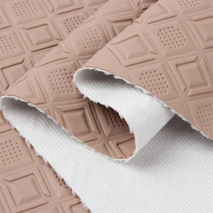 PVC Diamond Punching Embossed Style Artificial Synthetic Leather For Car Foot Car Seats Sofa Decorate Bag Faux Leather Fabric