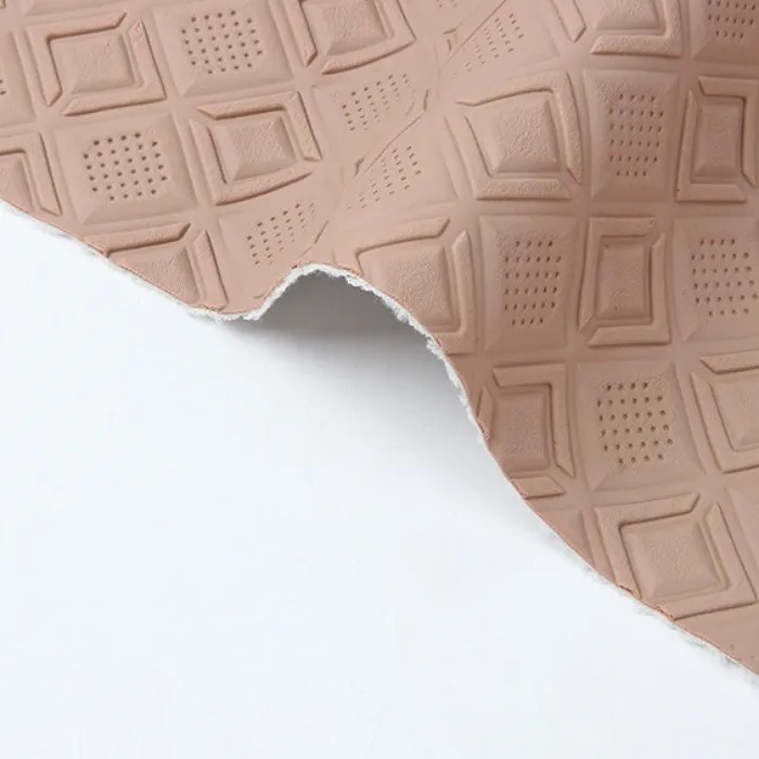 PVC Diamond Punching Embossed Style Artificial Synthetic Leather For Car Foot Car Seats Sofa Decorate Bag Faux Leather Fabric