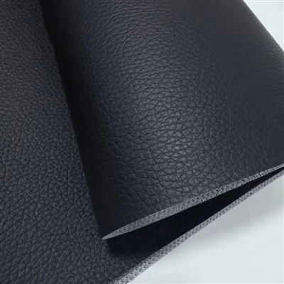 Black PVC Faux Lining Leather