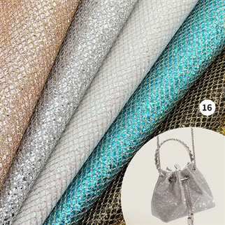Faux Leather Glitter Fabric