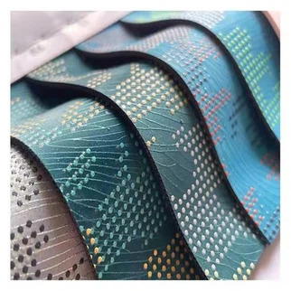 Aurora Color PU Synthetic Faux Leather Fabric - Durable PU Leather For Shoe Making, Footwear Design