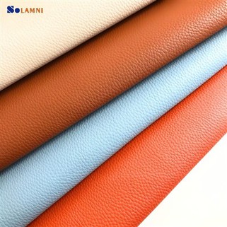 High Quality Litchi Texture PU Synthetic Leather