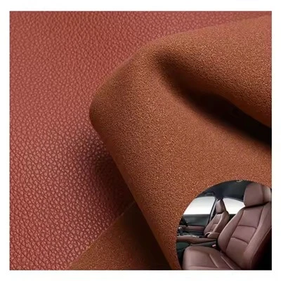 Wholesale 1.6mm Color Fastness Level Four Flame Retardant Faux Resistant Microfiber Leather For Car Seat