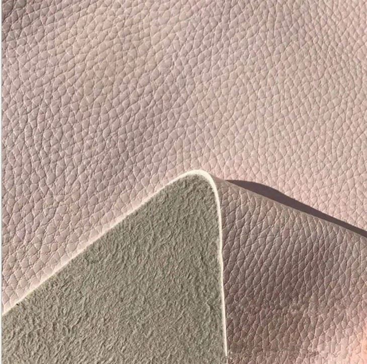 Wholesale Durable Embossed Litchi Pattern Microfiber Leather For Car Seats Cover Upholstery Using